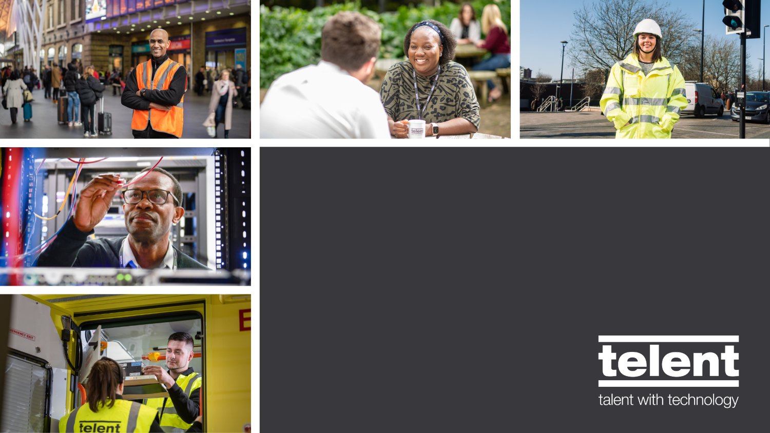 Telent engineers and field staff at work across transport, healthcare and emergency services sites